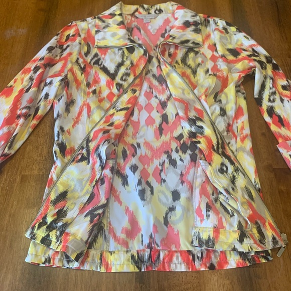 Laura Ashley Vibrant Red and Yellow Patterned jacket - Picture 6 of 10